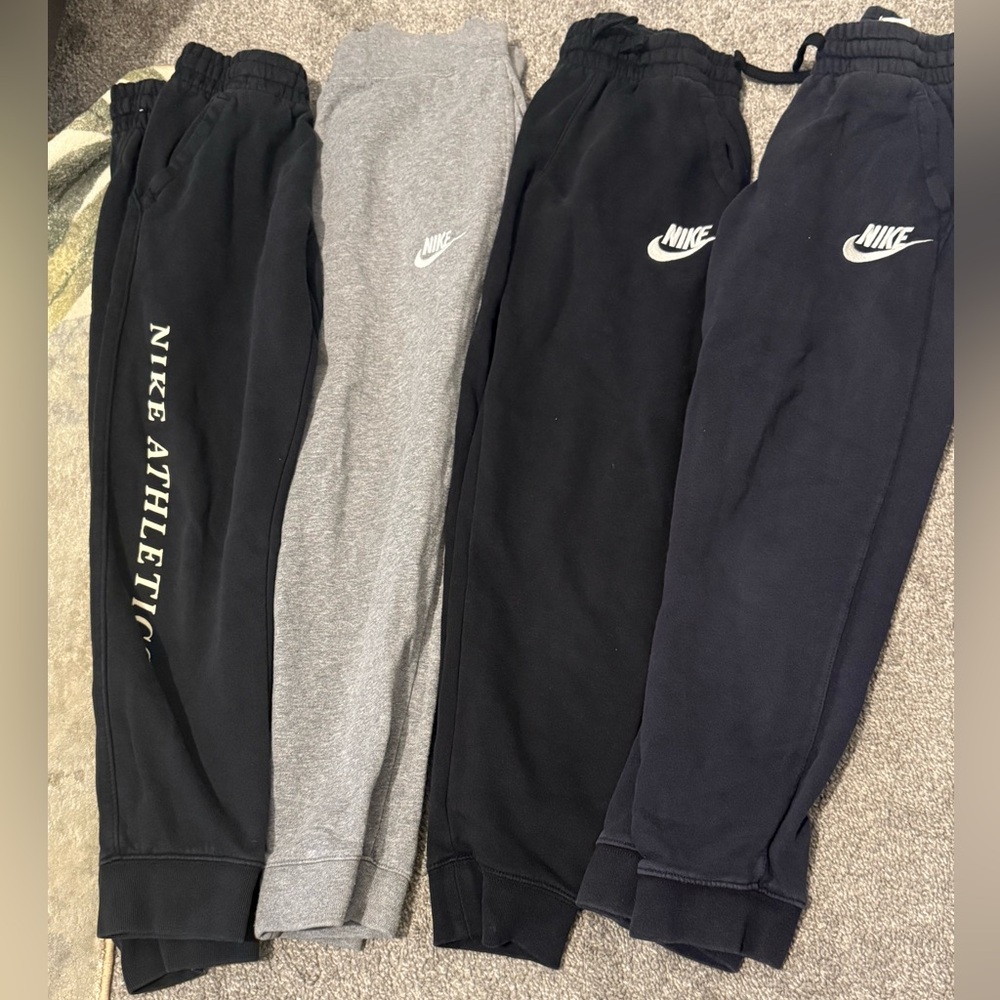 Nike Black and Gray Sweatpants